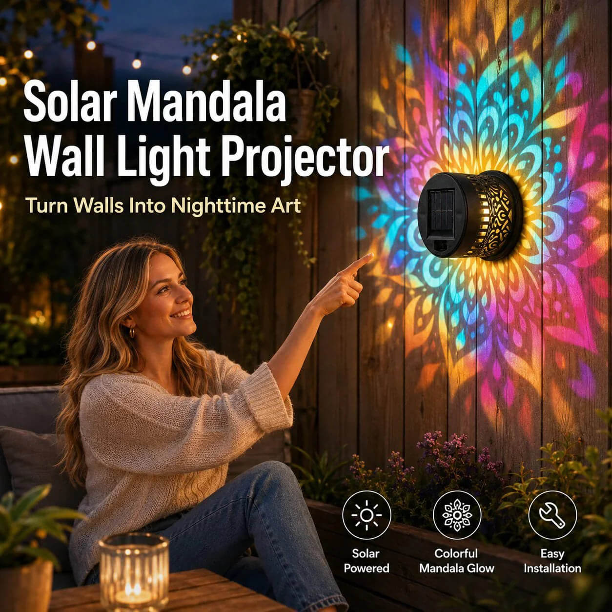 🎁 2026 New Arrivals! 💥 Solar Mandala Wall Light