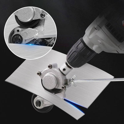 Electric Drill Sheet Metal Cutter - 3-in-1 Tool for Steel, Aluminum & Copper with Laser-Guided Precision