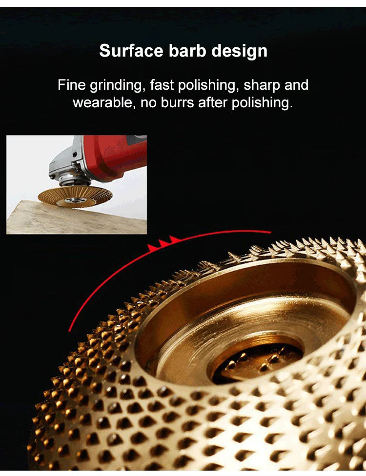 ⏰Wood Angle Shaping Wheel – Fast-Cut, Sharp, Wear-Resistant, for Angle Grinder