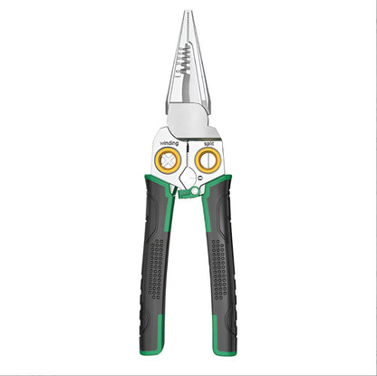 📢📢50% OFF !!  8-in-1 Stainless Steel Wire Stripping Pliers with Anti-Slip Grip, Multi-Function Wire Stripper with Test Pen, Electrician's Pliers