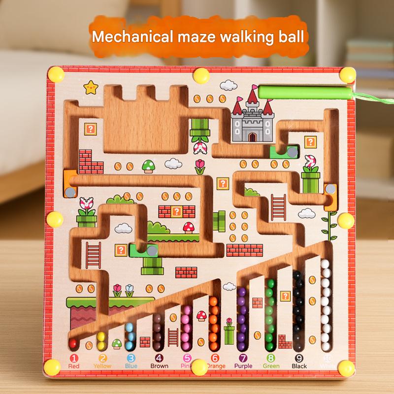 Pixels & Puzzles: Magnetic Color & Number Learning Maze