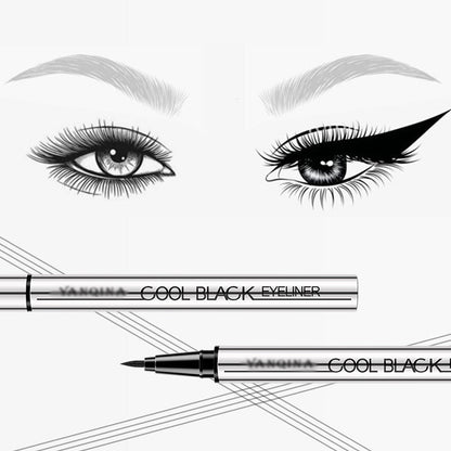 🥳2026 HOT SALE🥳 💞50K+ SOLD! 🖤✨50% OFF! 24HR waterproof smudge-proof eyeliner – intense black, quick-dry, ultra-fine tip. Stays perfect all day. 👁️