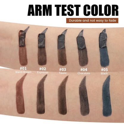 5-Color Tear-Off Brow Tint – Waterproof, Non-Fading, Long-Lasting Pigment for Precise Brow Definition & Effortless Wild Brow Looks