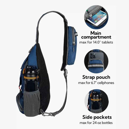 🔥Hot Sale🔥 Nomad Multi-Pocket Nylon Crossbody Bag – Anti-Theft & Waterproof
