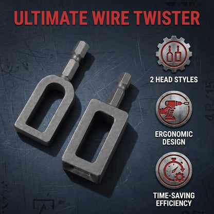 🧰Steel Wire Twisting Tool for Drill - Fast Tightening & Auto Trimming Wire Twist Attachment