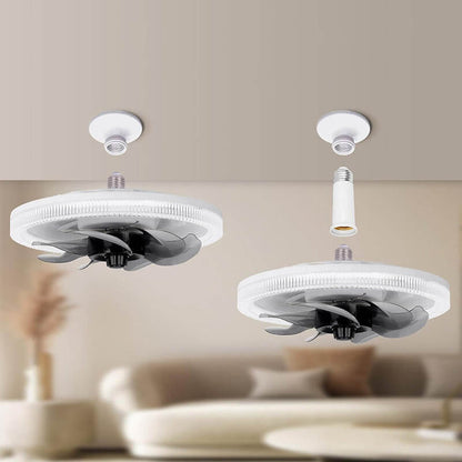 2-in-1 Deckenventilator mit LED-Licht, flüsterleise & einstellbar, inkl. Fernbedienung