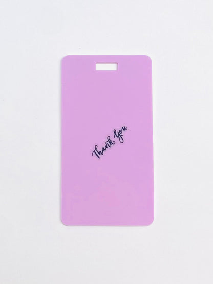 Vertical Erasable Badge Note