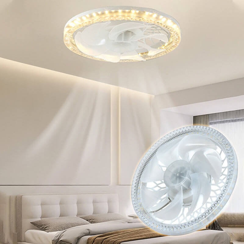 2-in-1 Deckenventilator mit LED-Licht, flüsterleise & einstellbar, inkl. Fernbedienung