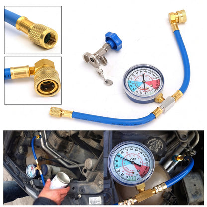 Professional R134a AC Recharge Kit with 350 PSI Gauge