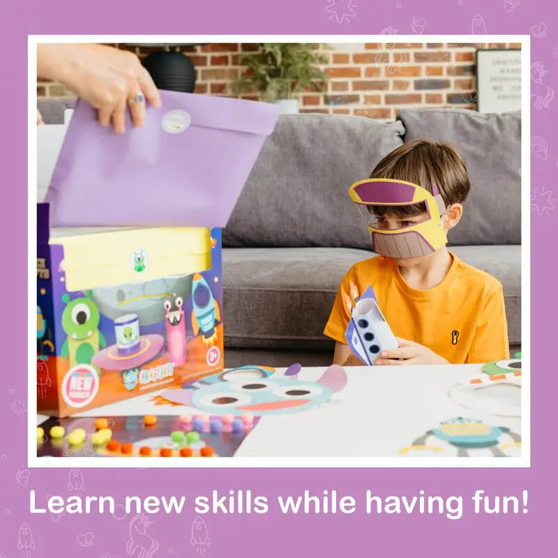 ✂️20 Simple Paper Crafts Set for Kids - Develop Creativity & Fine Motor Skills