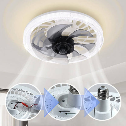 2-in-1 Deckenventilator mit LED-Licht, flüsterleise & einstellbar, inkl. Fernbedienung