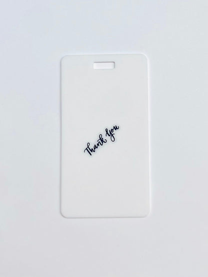 Vertical Erasable Badge Note