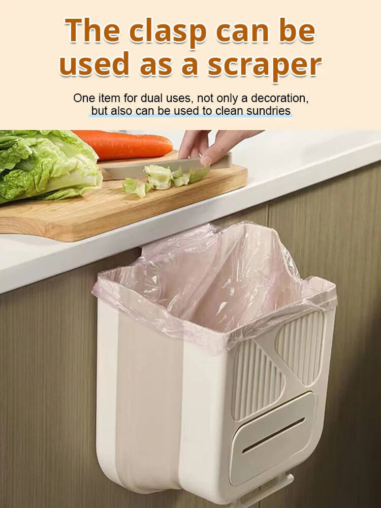 🗑️50% OFF NOW!🕒Foldable Hanging Trash Can – Space Saving, Leak Proof & Easy to Clean🧼