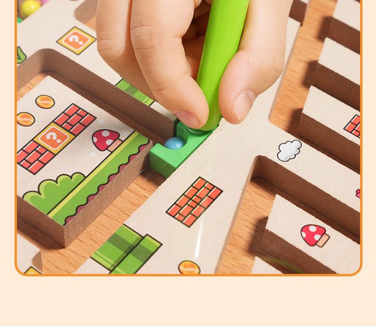 Pixels & Puzzles: Magnetic Color & Number Learning Maze