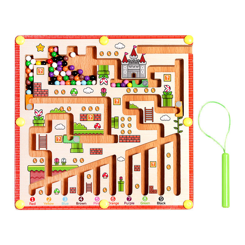 Pixels & Puzzles: Magnetic Color & Number Learning Maze
