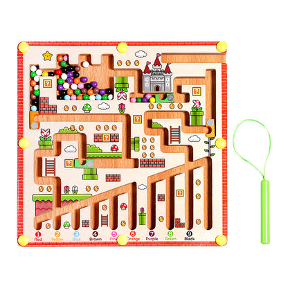 Pixels & Puzzles: Magnetic Color & Number Learning Maze