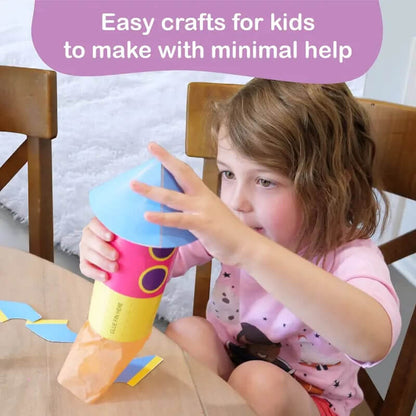 ✂️20 Simple Paper Crafts Set for Kids - Develop Creativity & Fine Motor Skills