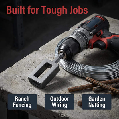 🧰Steel Wire Twisting Tool for Drill - Fast Tightening & Auto Trimming Wire Twist Attachment