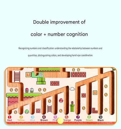 Pixels & Puzzles: Magnetic Color & Number Learning Maze