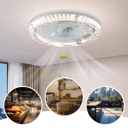 2-in-1 Deckenventilator mit LED-Licht, flüsterleise & einstellbar, inkl. Fernbedienung
