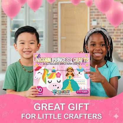 ✂️20 Simple Paper Crafts Set for Kids - Develop Creativity & Fine Motor Skills