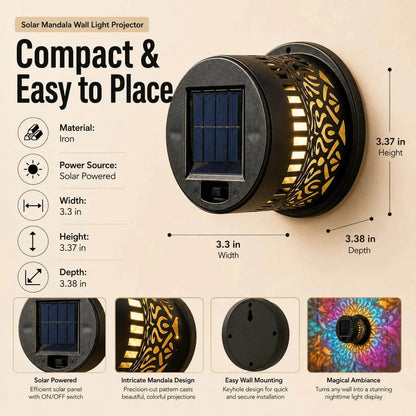 🎁 2026 New Arrivals! 💥 Solar Mandala Wall Light