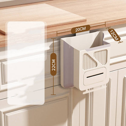 🗑️50% OFF NOW!🕒Foldable Hanging Trash Can – Space Saving, Leak Proof & Easy to Clean🧼