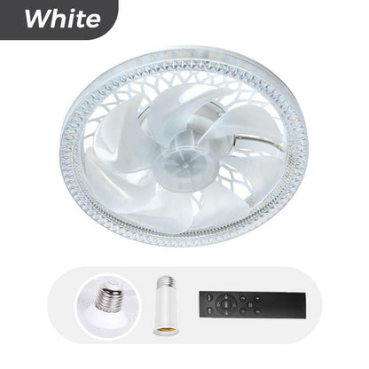 2-in-1 Deckenventilator mit LED-Licht, flüsterleise & einstellbar, inkl. Fernbedienung