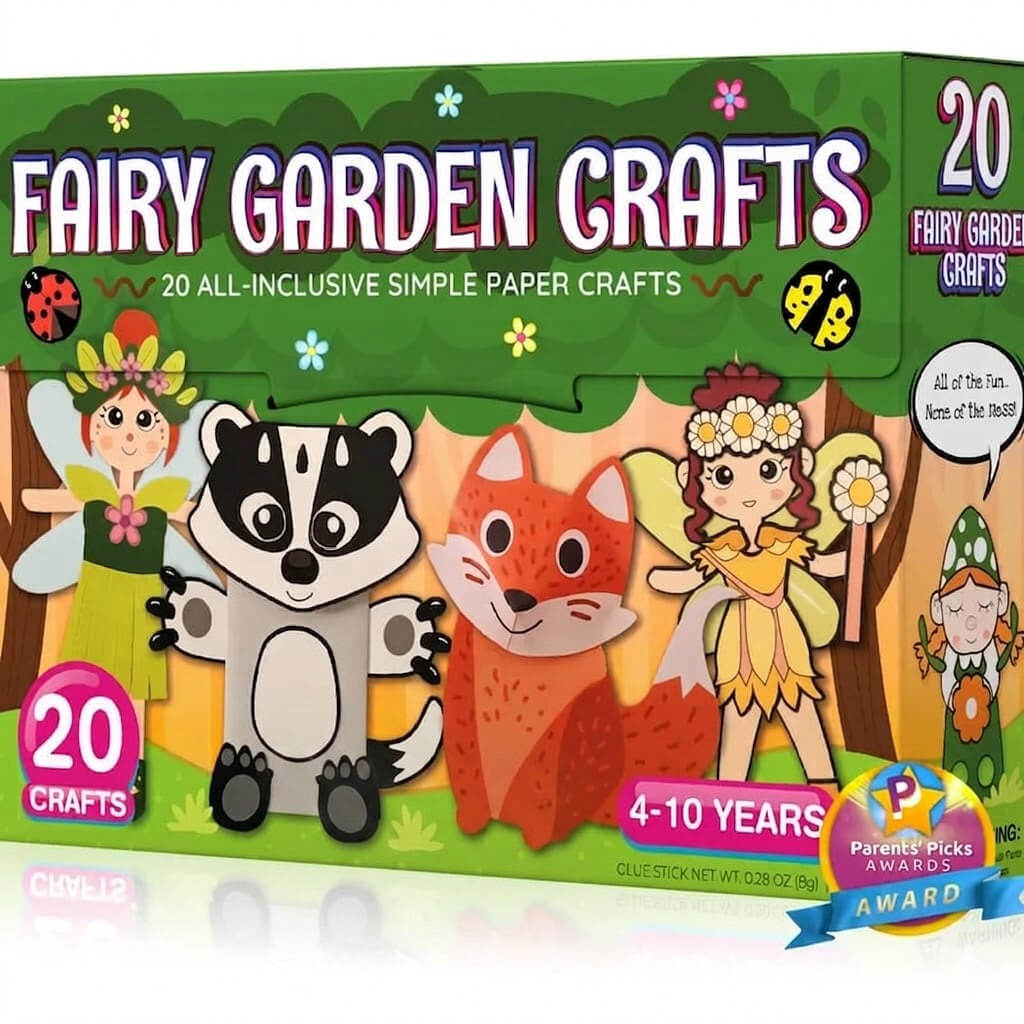 ✂️20 Simple Paper Crafts Set for Kids - Develop Creativity & Fine Motor Skills