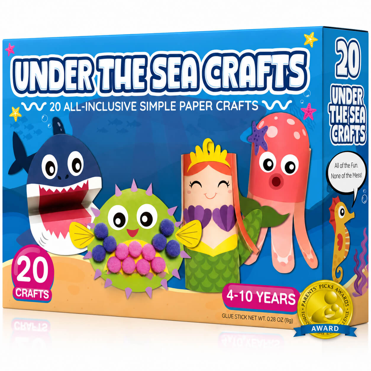 ✂️20 Simple Paper Crafts Set for Kids - Develop Creativity & Fine Motor Skills