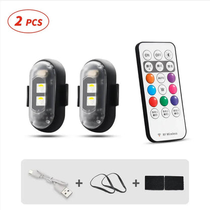 🚨 Remote Wireless RGB LED Strobe Light
