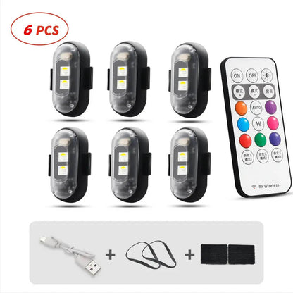 🚨 Remote Wireless RGB LED Strobe Light