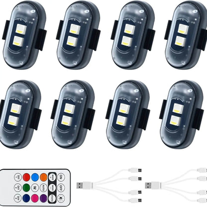 🚨 Remote Wireless RGB LED Strobe Light