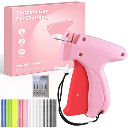 Handheld Stitch Gun | Quick Clothing Fixer (5 needles + 1,000 black & white fasteners + 1,000 colored fasteners)
