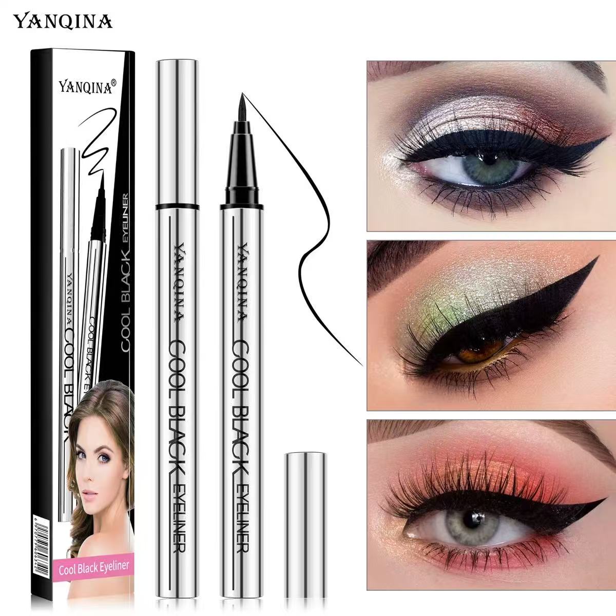 🥳2026 HOT SALE🥳 💞50K+ SOLD! 🖤✨50% OFF! 24HR waterproof smudge-proof eyeliner – intense black, quick-dry, ultra-fine tip. Stays perfect all day. 👁️