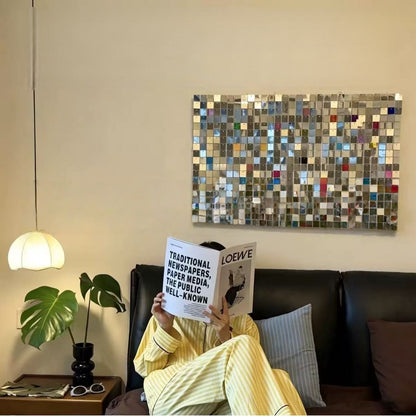 DIY Wind-Driven Sequin Panel Wall Decor | Shimmering Light Art for Home & Events