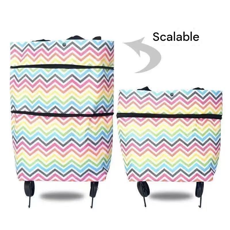 2-in-1 Foldable Shopping Cart