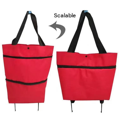 2-in-1 Foldable Shopping Cart
