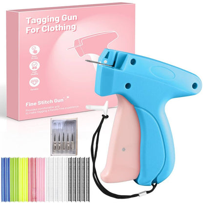 Handheld Stitch Gun | Quick Clothing Fixer (5 needles + 1,000 black & white fasteners + 1,000 colored fasteners)
