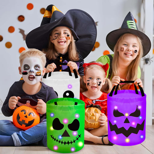 ✨Light Up Halloween Trick or Treat Bags🎃