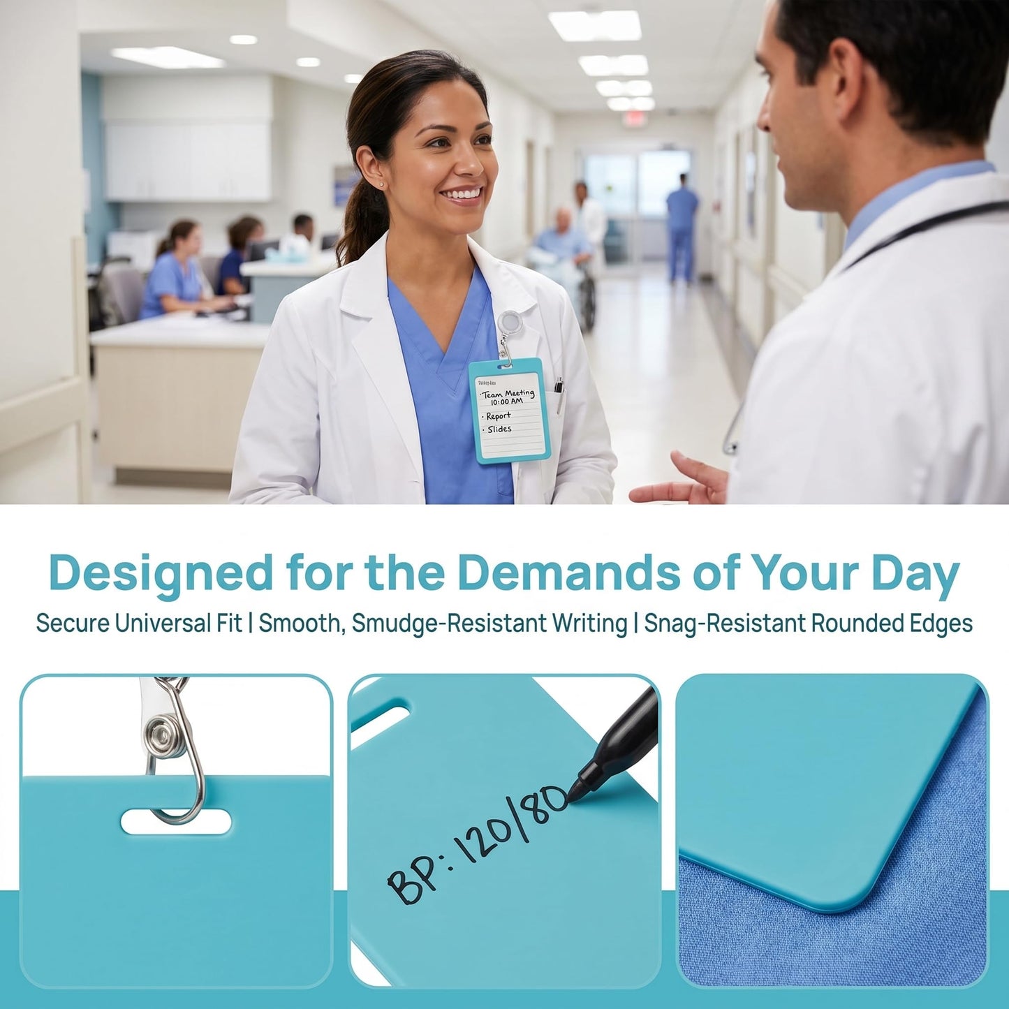 Vertical Erasable Badge Note