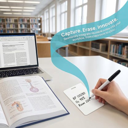 Vertical Erasable Badge Note
