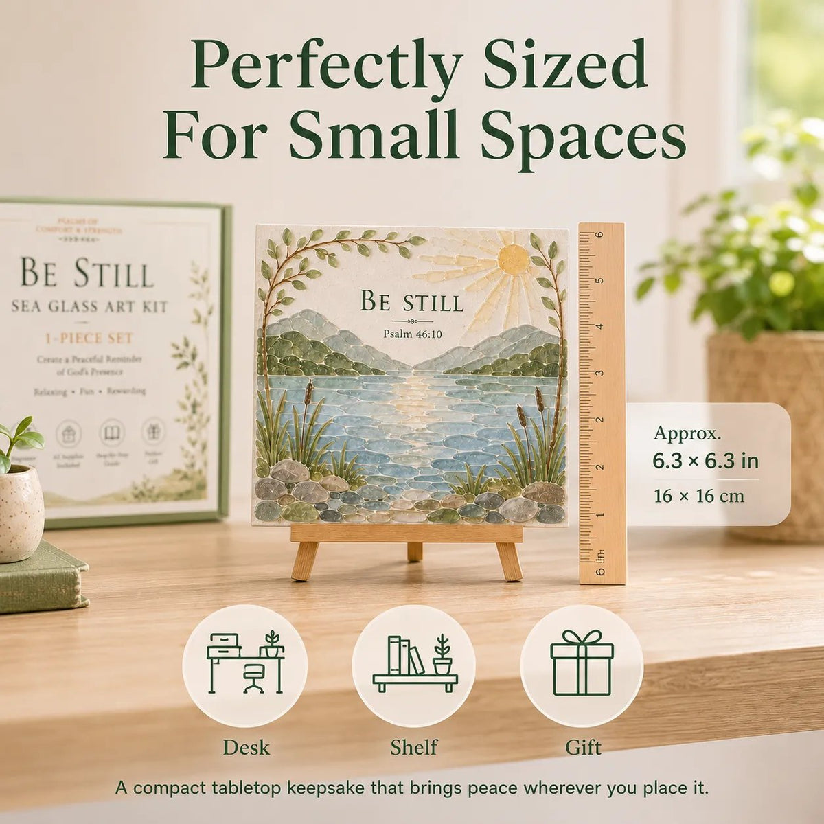 ✝️ Psalms of Comfort & Strength Sea Glass Art Kit