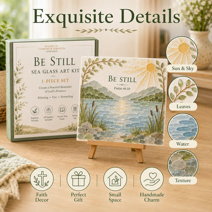 ✝️ Psalms of Comfort & Strength Sea Glass Art Kit