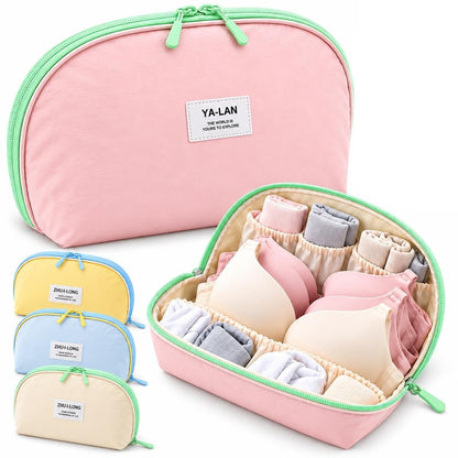 Primt 3 in 1 Travel Underwear Organizer Lingerie Bag Bra Panties Socks Storage