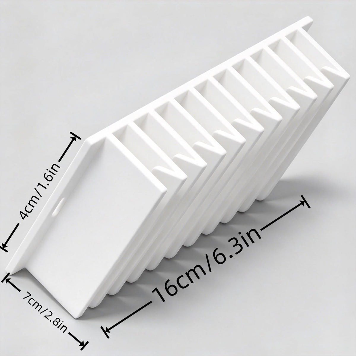 Primt 10-Slot Food Container Lid Organizer – Space-Saving Cabinet Storage